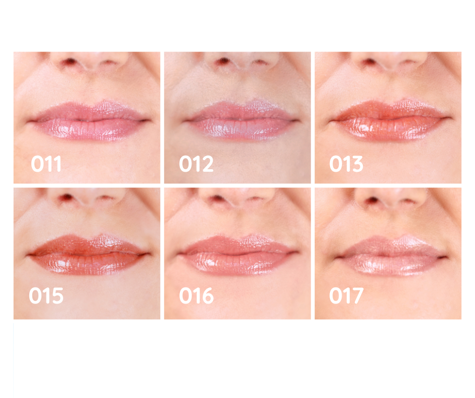 Lip Gloss Shades Visualised